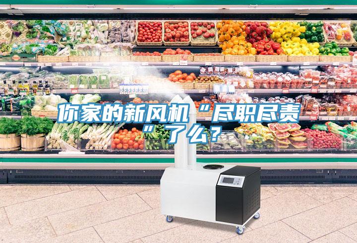 你家的新風機“盡職盡責”了么？