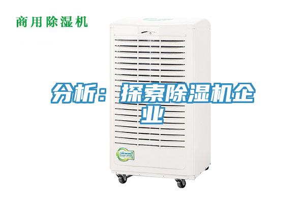 分析:探索除濕機(jī)企業(yè)