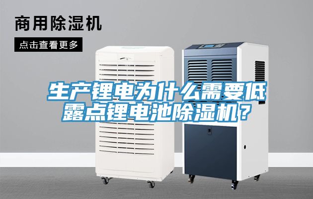 生產鋰電為什么需要低露點鋰電池除濕機？